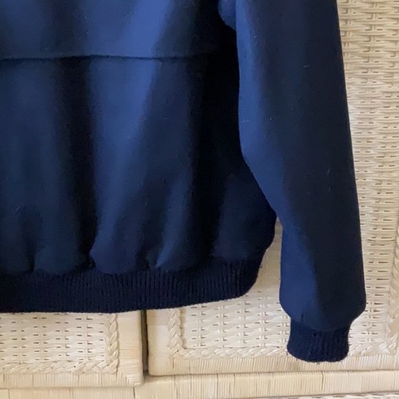 Vintage Pendleton Men’s Bomber Jacket Size M Navy Blue Pure Virgin Wool 💙💙💙 - Picture 10 of 14